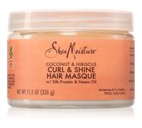 Shea Moisture Coconut & Hibiscus Curl & Shine maschera trattamento intenso per capelli ricci 326 g