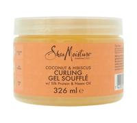 Shea Moisture, gel soufflé arricciante per capelli al cocco e ibisco, 355 ml