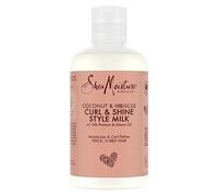 Shea Moisture - Latte lucidante e modellante per ricci, a base di cocco e ibisco, 254 ml