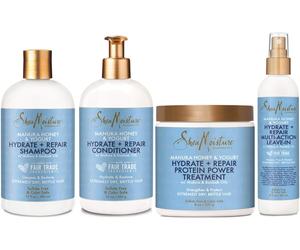 Shea Moisture Manuka Miele E Yogurt Shampoo e Balsamo Set Regalo (Confezione 4)