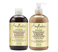Shea Moisture Set shampoo e balsamo all’olio di ricino nero giamaicano