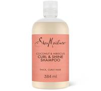 Shea Moisture Shampoo Curl & Shine 384 ml - Shampoo per Definizione Ricci e Lucentezza, con Cocco e Ibisco Capelli Ricci o Mossi