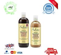 Shea Moisture Shampoo E Balsamo Con Olio Di Ricino Nero 13oz Set