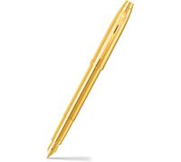 Sheaffer 100 Luminoso Oro PVD Penna Stilografica Pennino Medio E0937253