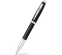 Sheaffer 100 - Penna roller ricaricabile, laccata nera lucida, finiture cromate
