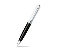 Sheaffer Elegant 300 Canna nera lucida Tappo cromato lucido Finiture cromate