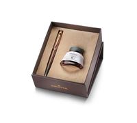 Sheaffer 100 penne stilografiche, edizione caffè, marrone opaco, con finiture PVD marrone Regal e inchiostro in bottiglia al profumo di caffè