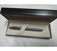 Sheaffer 100 Stilografica Grigio Opaco Con Bordo Piastra Nichel