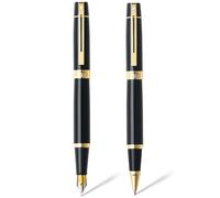 Sheaffer 300 a Sfera E Penna Stilografica Medico Pennini Set Regalo Nero+Dorato
