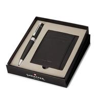 Sheaffer 300 Penna a Sfera G9312 Lucido Nero Con Cromo Bordo E Carta di Credito