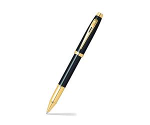 Sheaffer 9322 Gift 100 - Penna a sfera nera lucida con finiture dorate
