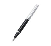 Sheaffer Elegant 300 Canna nera lucida Tappo cromato lucido Finiture cromate