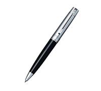 Sheaffer Elegant 300 Canna nera lucida Tappo cromato lucido Finiture cromate
