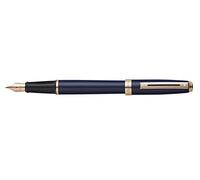 Sheaffer Prelude Penna a sfera, nero laccato lucido (E2914451) Stilografica, tratto fine Cobalt Blue, Fine Nib