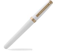 Sheaffer Prelude Penna Rollerball Con Tratto Medio, Bianco, Dorato Rosa E1914251