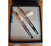 SHEAFFER VFM E9422 CROMO LUCIDO GT BALLPOINT + PENNA STILOGRAFICA M-Nuovo