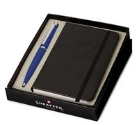 Sheaffer Vfm Penna a Sfera G9401 Neon Blu Con Cromo Bordo E A6 a Righe Notebook