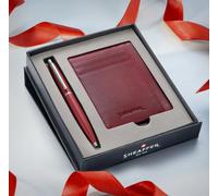 Sheaffer Vfm Penna a Sfera G9403 Eccessiva Rosso Con Cromo Bordo E Credito Card