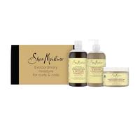 SheaMoisture Cofanetto Regalo Strengthen & Restore | Shampoo, Balsamo e Maschera, Per Capelli Trattati e Sfibrati, Con Olio di Ricino Nero Giamaicano e Burro di Karité