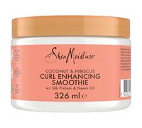 SheaMoisture Crema Leave-in Curl Enhancing Smoothie, Per Capelli Ricci o Mossi, Ricci Lucenti e Definiti, Effetto Anti-Crespo, Idratazione Intensa, Con Olio di Cocco, Ibisco e Burro di Karité, 326ml