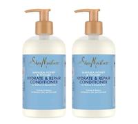 SheaMoisture Hydrate & Repair Conditioner balsamo per capelli estremamente secchi e fragili Miele di manuka e yogurt naturalmente privo di siliconi e solfati 2 x 384 ml