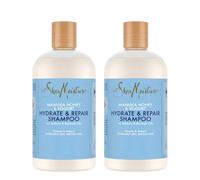 SheaMoisture Hydrate & Repair Shampoo shampoo per capelli estremamente secchi e fragili Miele di manuka e yogurt naturalmente privo di siliconi e solfati 2 x 384 ml