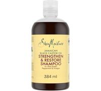 SheaMoisture Olio di ricino nero giamaicano Strengthen & Restore Shampoo, massima idratazione per capelli naturali, trattati chimicamente o modellati con il calore 384 ml