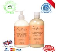 Sheamoisture Set Shampoo E Balsamo Curl Shine Cocco Hibiscus 13 Oz