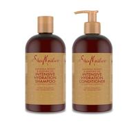 SheaMoisture Shampoo e Balsamo per capelli secchi e danneggiati Miele di manuka e olio di mafura set per la cura dei capelli Shampoo 1x 384 ml, Balsamo 1x 384 ml