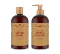 SheaMoisture Shampoo e Balsamo per capelli secchi e danneggiati Miele di manuka e olio di mafura set per la cura dei capelli Shampoo 1x 384 ml, Balsamo 1x 384 ml