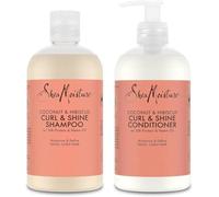 SheaMoisture Shampoo e Balsamo per capelli spessi e ricci Cocco e Ibisco set per la cura dei capelli Shampoo 1x 384 ml, Balsamo 1x 384 ml