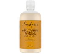 SheaMoisture Shampoo Extra Moisture Retention con Burro di Karité Puro - Shampoo idratante per capelli ricci e corposi con olio di argan e alghe marine, senza solfati - 1 x 384 ml