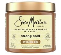 SheaMoisture Styling Strong Hold Styling Gel for Natural, Chemically Processed or Heat Styled Hair Jamaican Black Castor Oil and Flaxseed Paraben-Free Anti-Frizz Hair Gel 15 oz
