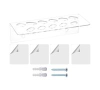 Shear Holder, Acrylic Wall Mount Scissor Organizer with 11 Holes, 7.48x3.46x2.17 Inches Space Saving Sturdy Hairdresser Tool Holder for Barber Shop, Grooming, Sewing, Stylist and Classroom Use
