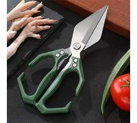 Shears multiuso Heavy Duty Kitchen Shears, Poultry Scissors with Ergonomic Handle,Japanese Cooking Shearss for Chicken,Meat,Seafood,Bone Cutting (Green)