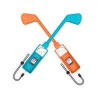 SHEAWA Golf Club Grips for Switch 2 - Controller Hand Grips for Mario Golf & Switch Sports game (Orange and Blue)