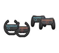SHEAWA Racing Steering Wheel Grip Set for Switch2 -Ergonomic Controller Handle Accessories with ABS Handles & Non-Slip Texture