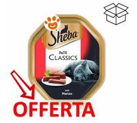 Sheba Cat Paté Classic con Manzo - Sheba Cat Paté Classic con Manzo - Vaschetta Da 85 Gr - CONFEZIONE RISPARMIO
