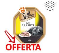 Sheba Paté Classic Cibo per Gatti al Pollo - 22 Vaschette da 85g