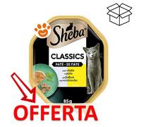 Sheba Cat Paté Classic con Vitello e Pollo - Sheba Cat Paté Classic con Vitello e Pollo - Vaschetta Da 85 Gr - CONFEZIONE RISPARMIO