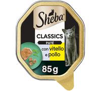 SHEBA Classics Cat Vaschetta Multipack 22x85G VITELLO E POLLO
