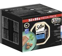 Sheba Classics Patè Selezione del Mare Cibo Umido per Gatti 32 Vaschette da 85 g