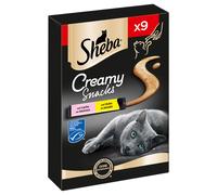 SHEBA CREAMY SNACK POLLO & SALMONE 9 x 12 GR.