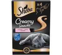 SHEBA Creamy Snacks crema per gatti con salmone 4x12g