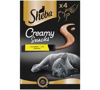SHEBA Creamy Snacks cremosa prelibatezza per gatti con pollo 4x12g