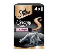 Sheba Creamy Snacks per gatti multipack 4x12 gr Salmone - confezione da 6 pezzi - 1° ORDINE? scegli lo sconto BZR5 / BZR20 + 200 punti fedeltà