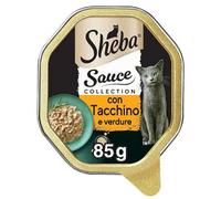 Sheba Creazioni speciali in salsa 85gr Tacchino e Verdure in salsa delicata - confezione da 22 pezzi - Cibo umido per gatti - 1° ORDINE? scegli lo sconto BZR5 / BZR20 + 200 punti fedeltà