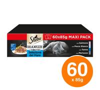 Sheba Delicatezze in Gelatina Selezione Mare Cibo per Gatti Multipack 60x 85g