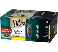 SHEBA Délices Du Jour Cat Busta Multipack 50x50G MIX CARNE