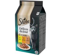 Sheba Délices Du Jour in Salsa Cat Busta Multipack 6x50G POLLO TACCHINO ANATRA